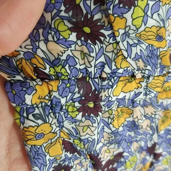 {AVANTLOOK} Printed High Collar Dress In Purple Multi - Picture 13 of 17